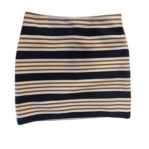 Ann Taylor Loft Striped Mini Skirt Women's Sz 8